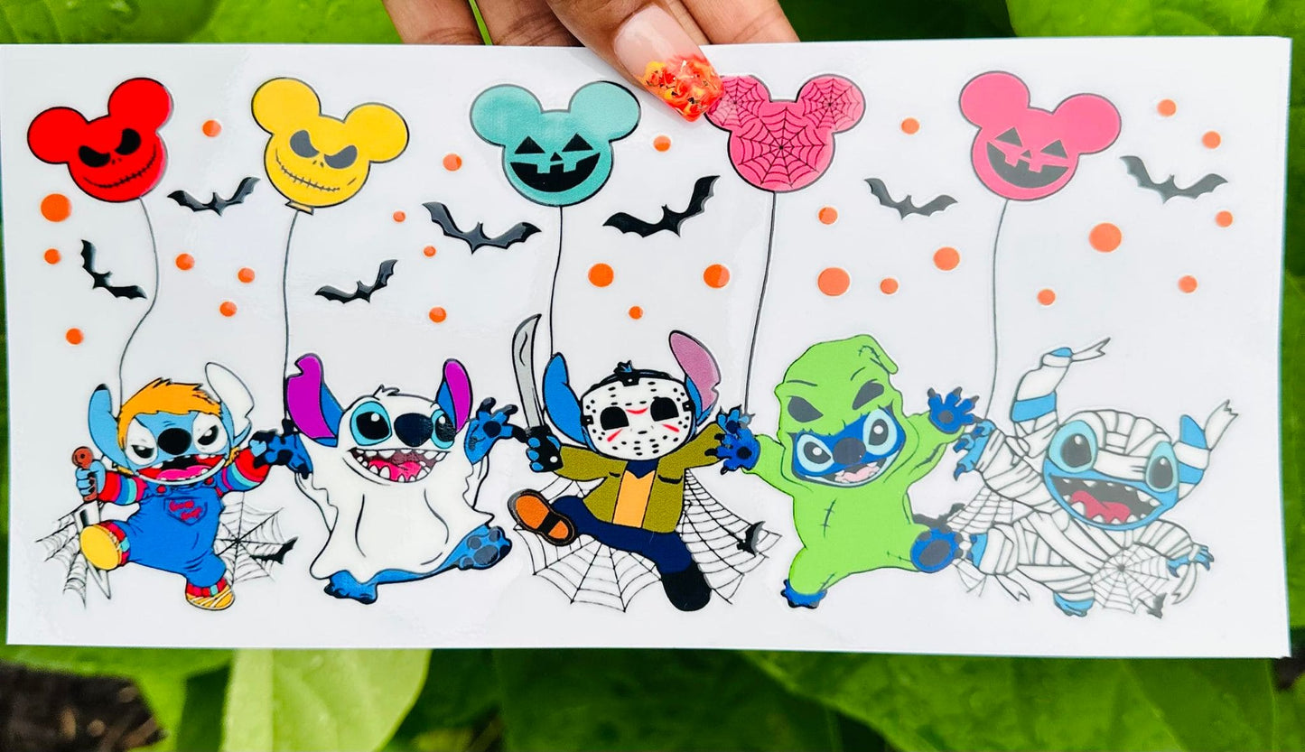 Alien Halloween Costume 16 OZ UV DTF Wrap