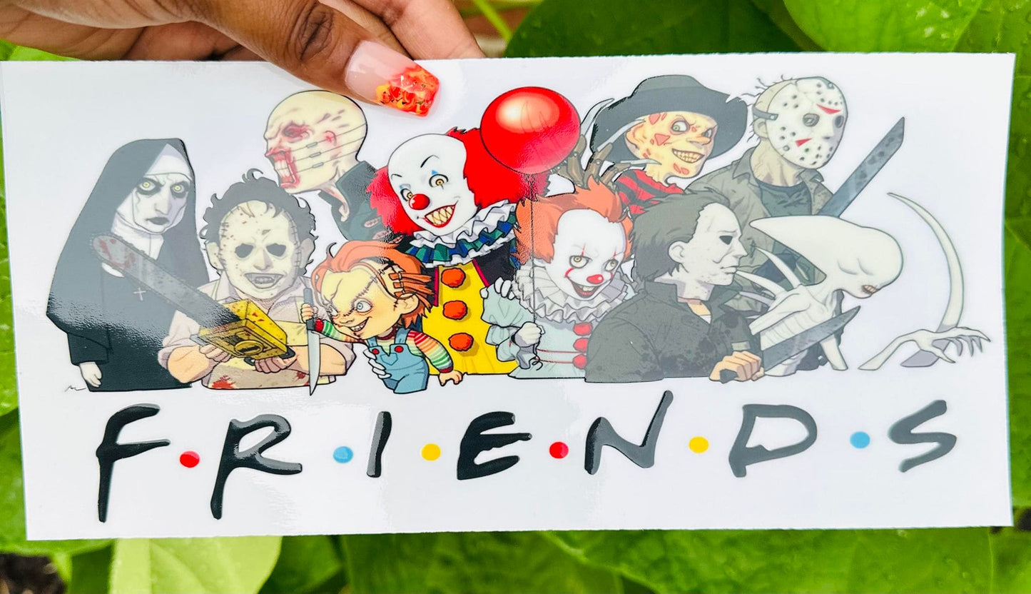 Scary Friends 16 OZ UV DTF Wrap