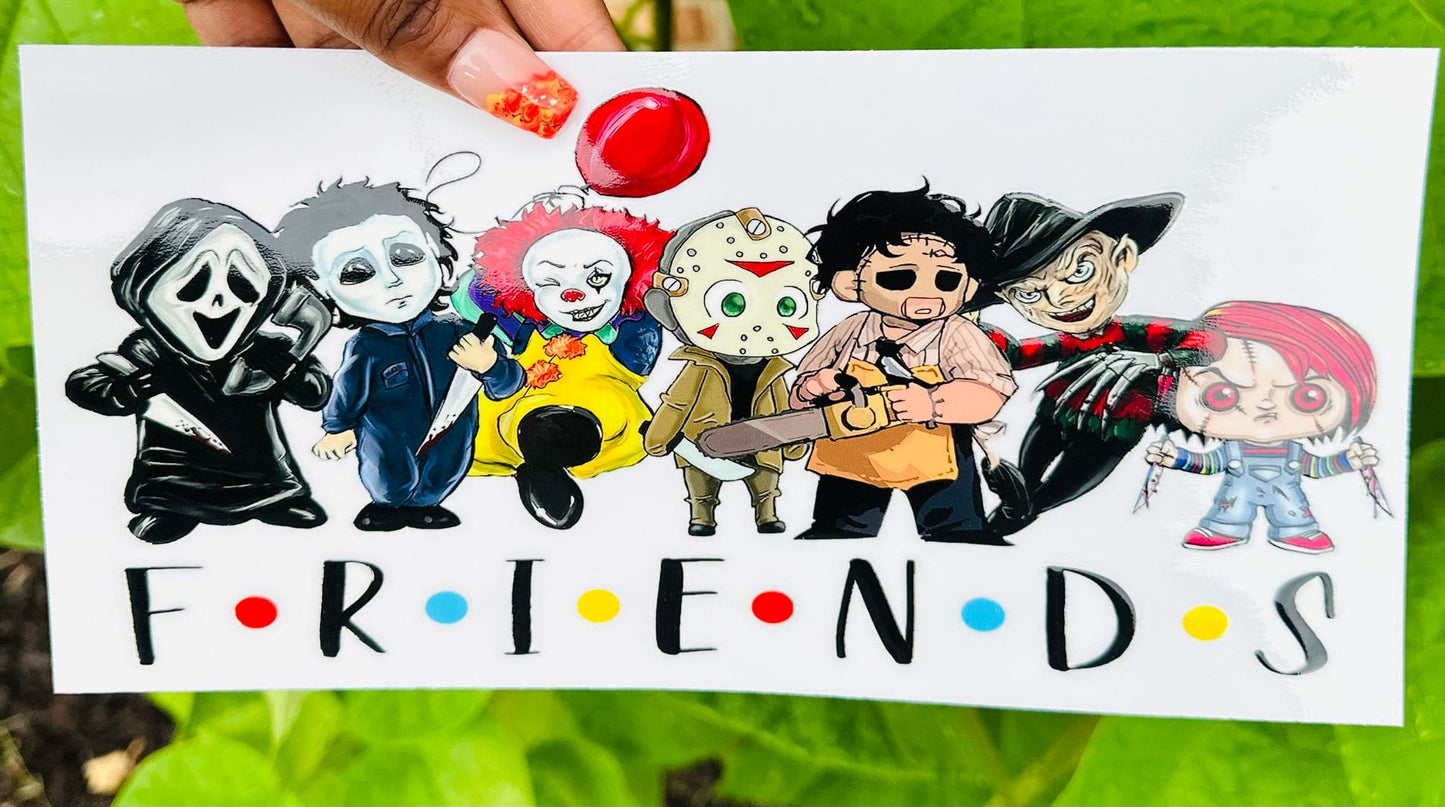 Halloween Friends 16 OZ UV DTF Wrap