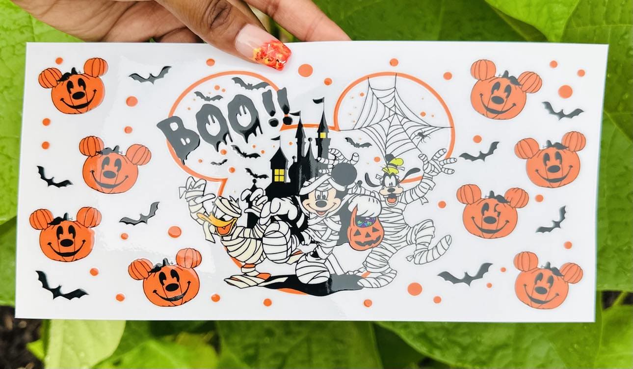 Boo 16 OZ UV DTF Wrap