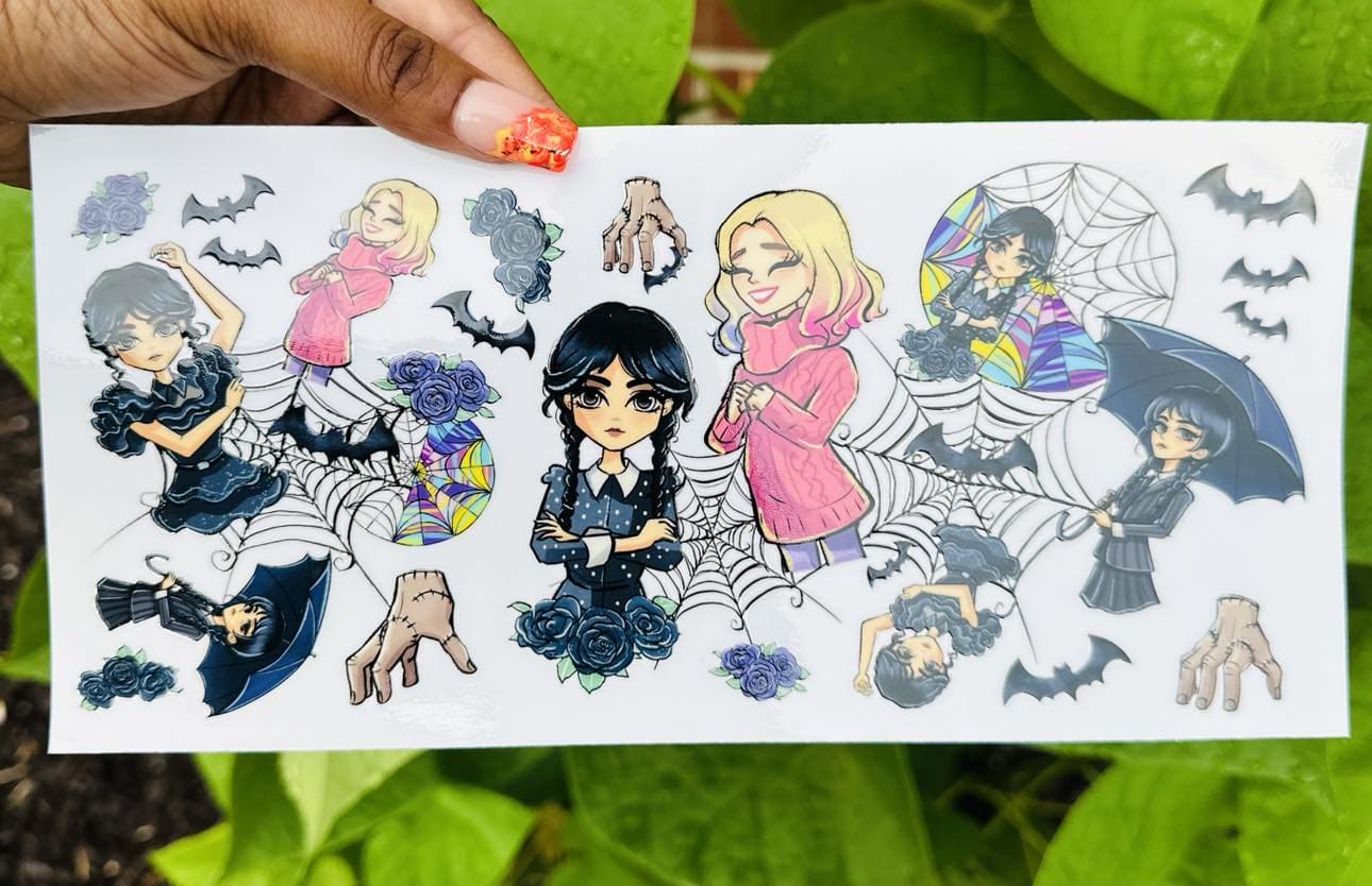 Wednesday 16 OZ UVDTF Wrap