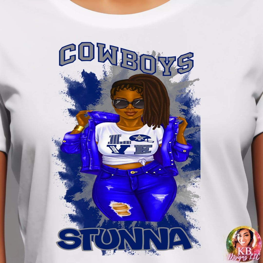 Cowboys Stunna Girl DTF Transfer