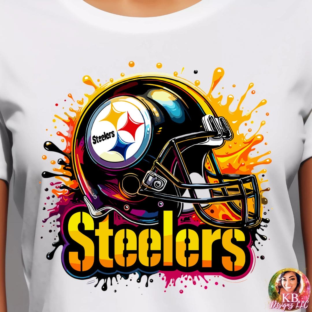 Pittsburgh Steelers Helmet DTF Transfer