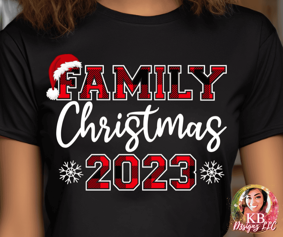 Family Christmas 2023 Matching T-Shirt DTF Transfer
