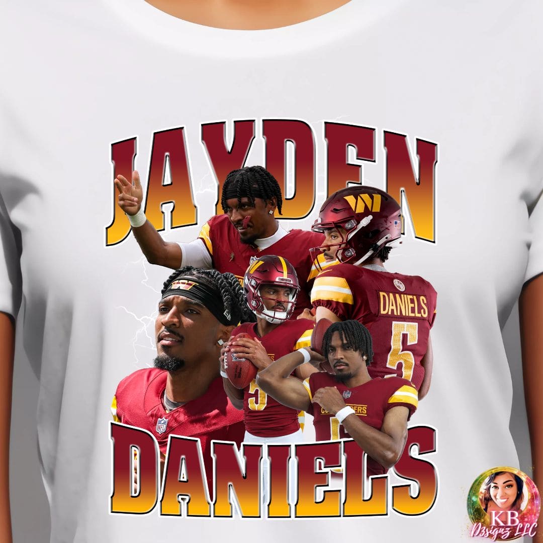 Jayden Daniels Commanders DTF Transfer