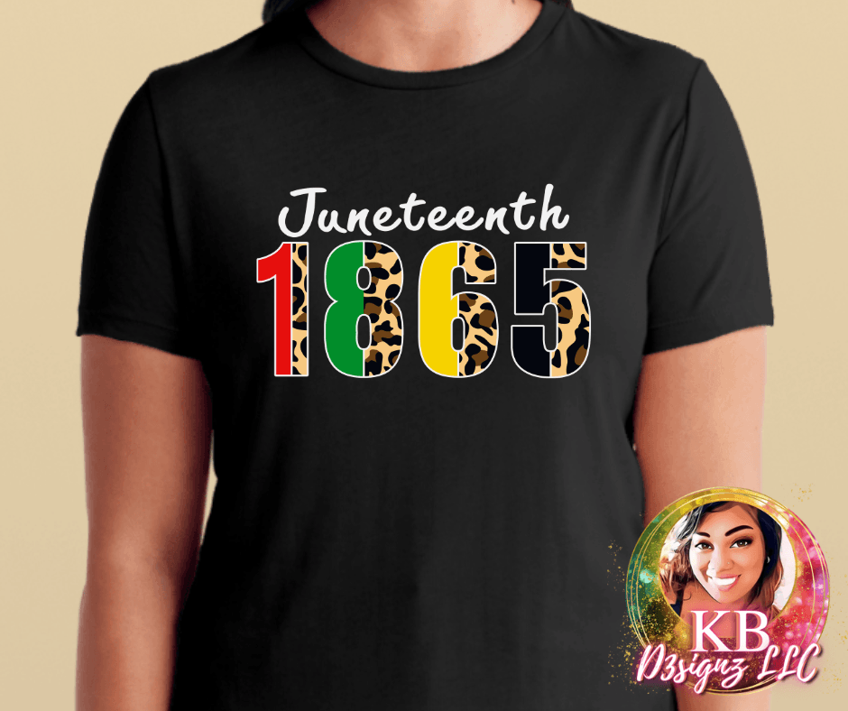 Juneteenth 1865 Leopard DTF Transfer