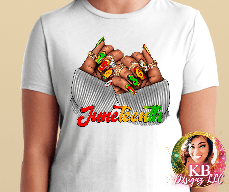 Juneteenth Nails T-Shirt