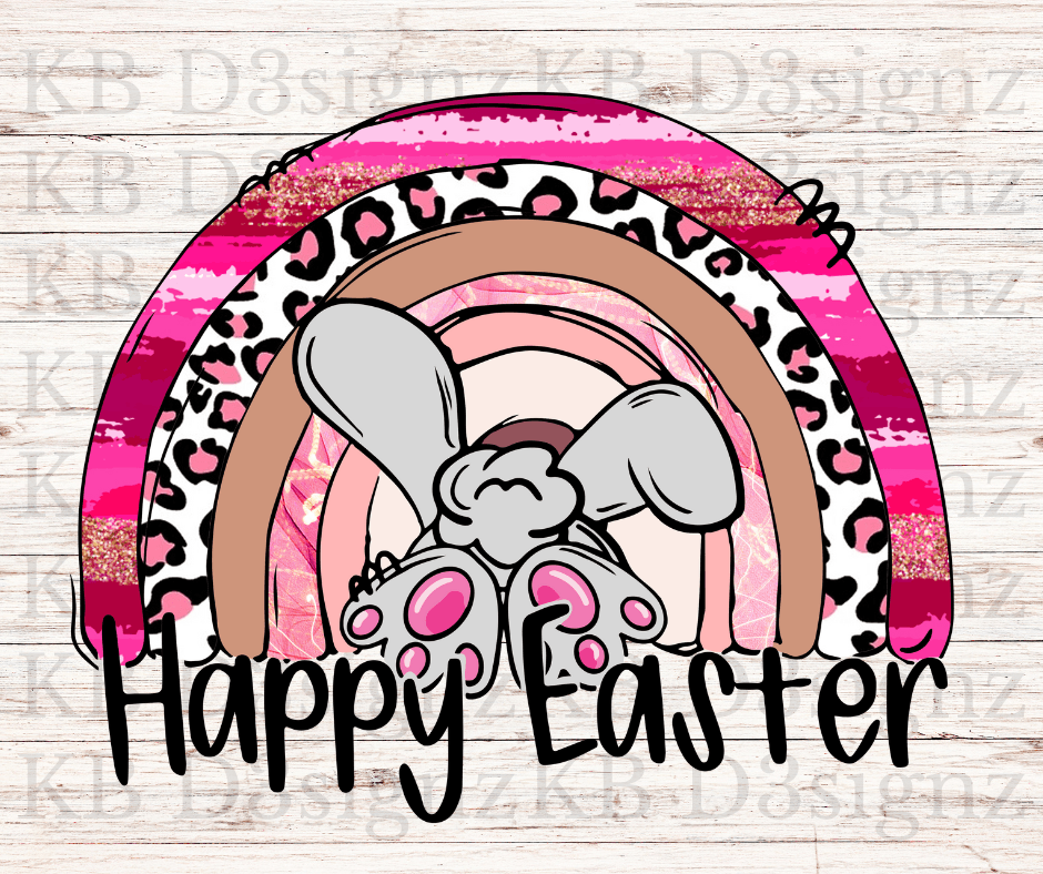 Happy Easter Rainbow DTF Transfer