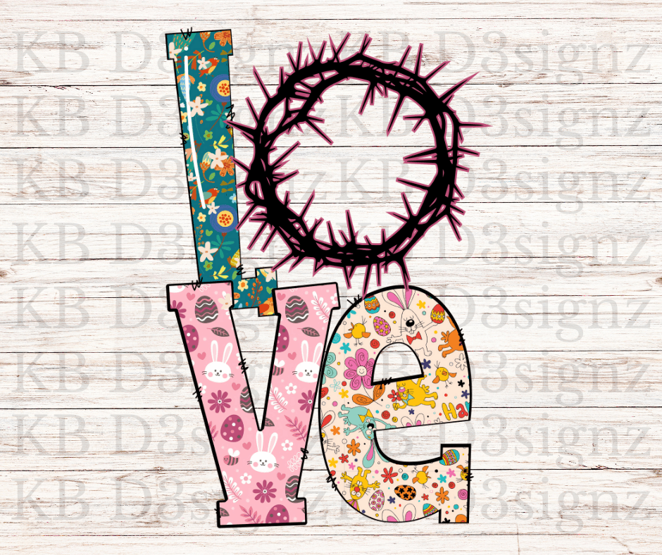 Love Christ DTF Transfer