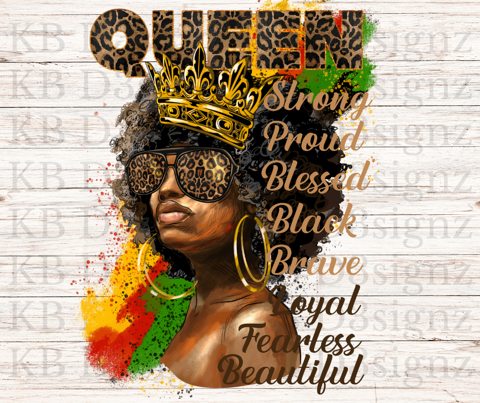 Black Queen DTF Transfer