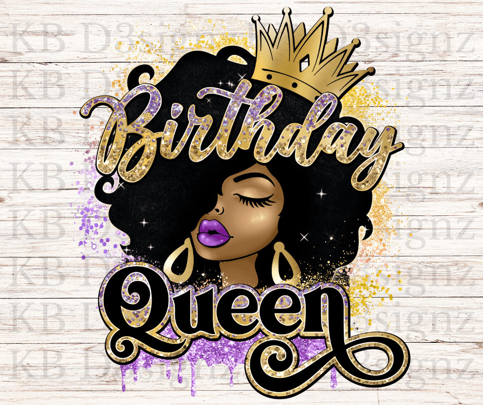 Birthday Queen DTF Transfer