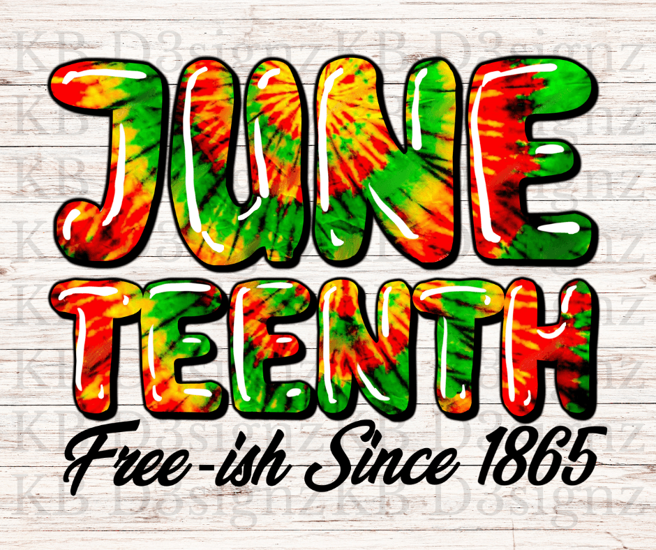 Juneteenth Tie Dye DTF Transfer
