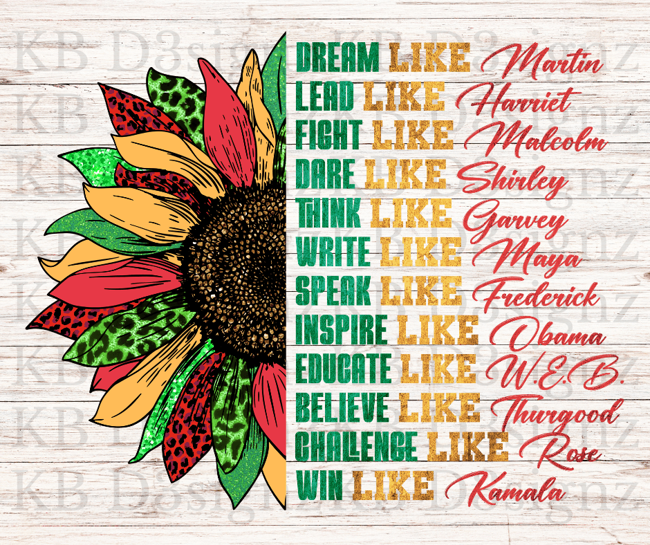 Dream Like Martin DTF Transfer