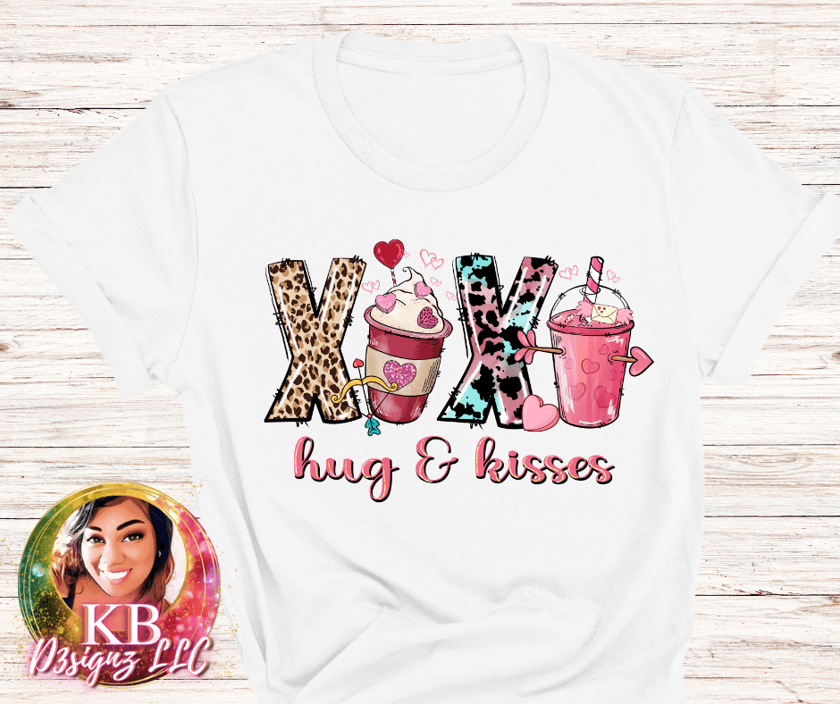 Hugs and Kisses Coffee DTF Transfer