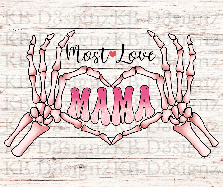 Most Loved Mama DTF Transfer