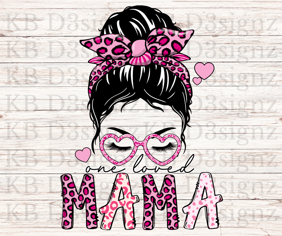 One Loved Mini And Mama DTF Transfer