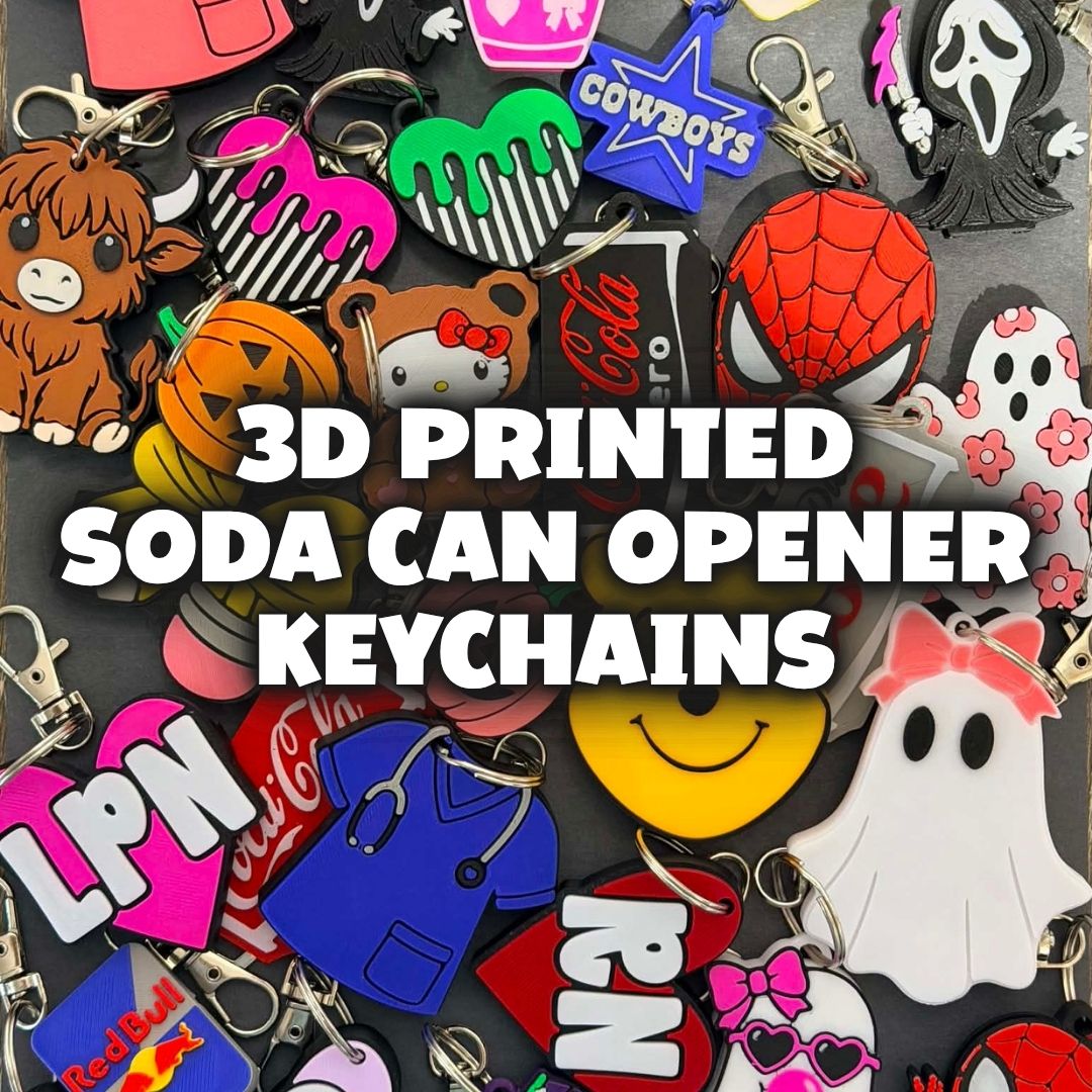 3D Printed Can Opener Keychains