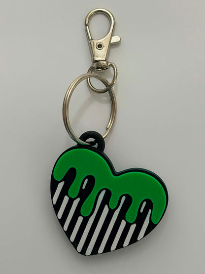 Slime Heart Soda Can Opener Keychain