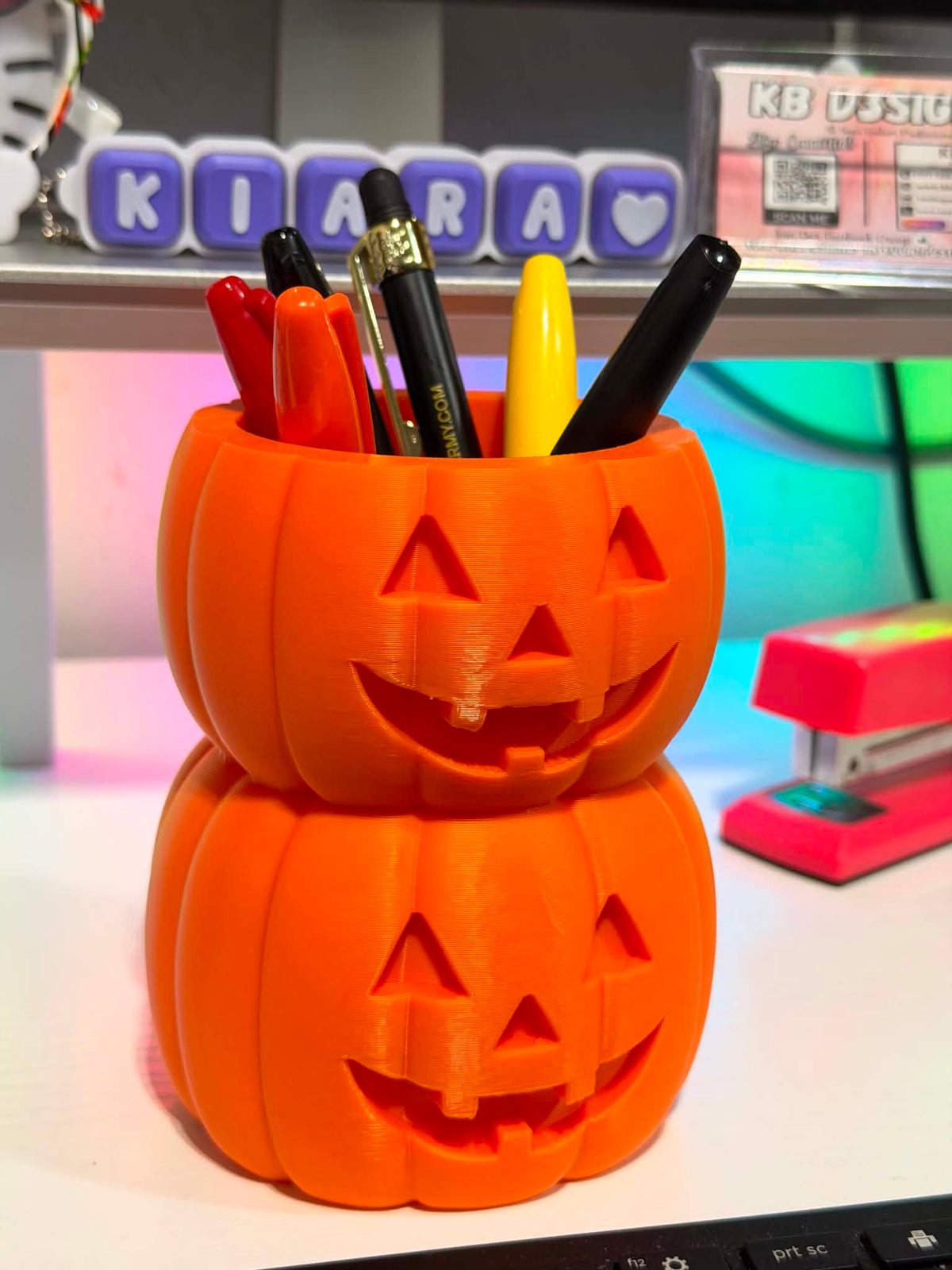 3D Printed Pumpkin Pen Holder