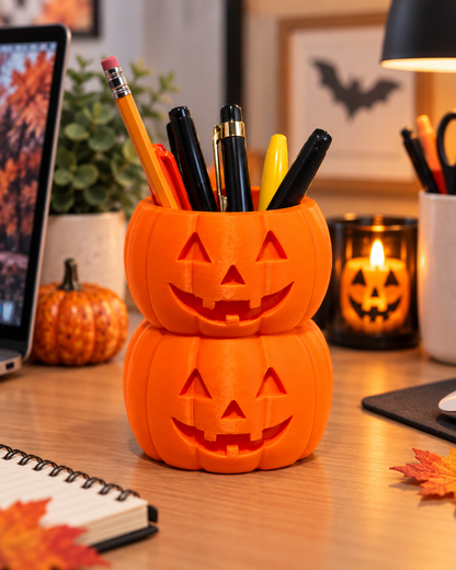 3D Printed Pumpkin Pen Holder