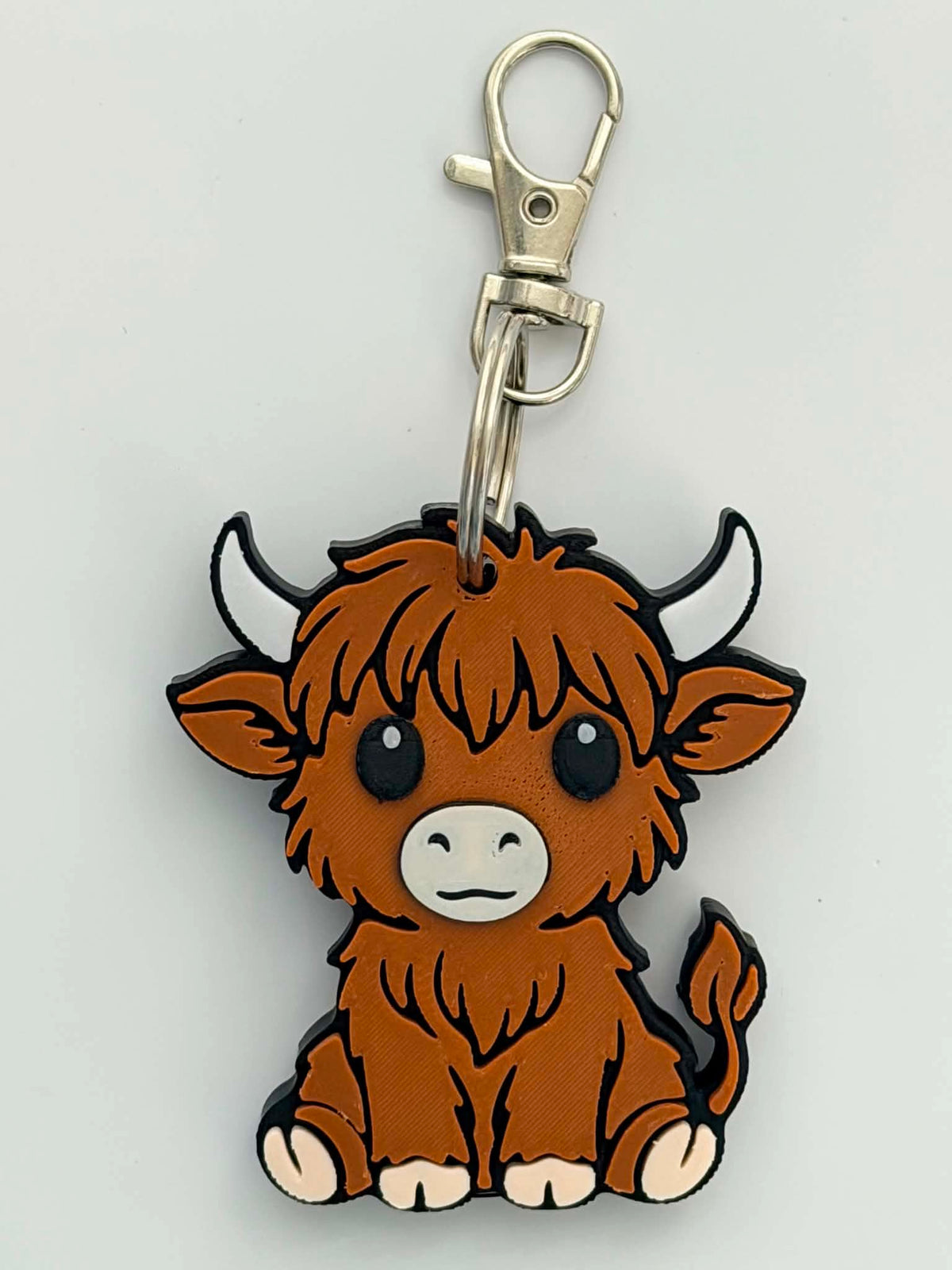 Highland Cow Soda Can Opener Keychain