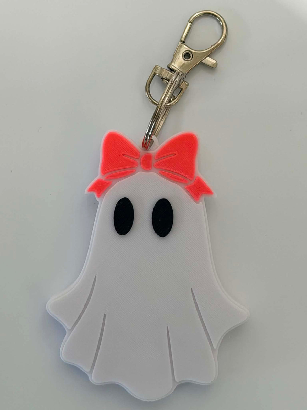 Ghost w/Bow Soda Can Opener Keychain