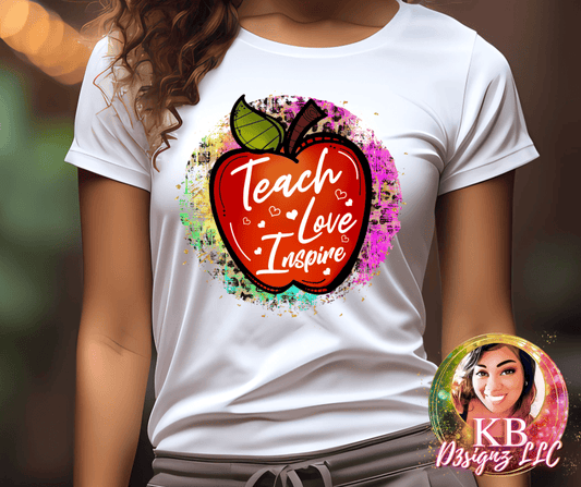 Teacher Love Inspire DTF Transfer