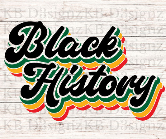 Black History DTF Transfer