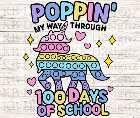 Poppin My Way Through 100 Days Of School