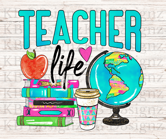 Teacher Life DTF Transfer